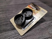 Gniazdo podwójne z uziem OSPEL Impresja Antracyt