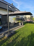 Duży parasol ogrodowy z oświetleniem Led