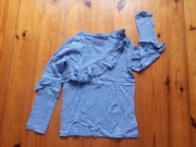 bluzka z długim rękawem 128 NEXT niebieska Jak nowa