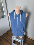 Jack & Jones kamizelka dresowa z kapturem męska M/L niebieska 