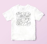 Koszulka do kolorowania UNICORN TĘCZA  r134