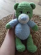 Miś szydełkowy ręcznie robiona zabawka Handmade 