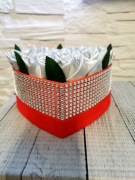 Flowerbox róże w pudelku w kształcie serca