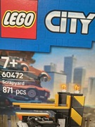 LEGO 60472 NOWE !!! CITY 871!!!  elementów  Złomowisko z Samochodami. 
