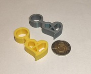 2x brelok gadżet do kluczy serce