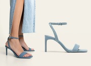 STRADIVARIUS sandałki szpilki jeans denim szpilki jeansowe NOWE 36