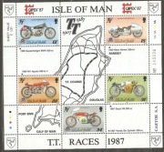 Znaczki Bl.9 Man 1987