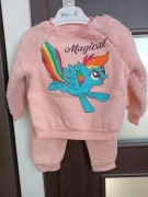 Dres ocieplany dla dziewczynki 9-12 m-cy