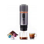 Przenośny ekspres do kawy CONQUECO 12V z akumulatorem kapsułki Nespresso