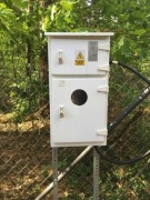 Prowizorka budowlana; zestaw montażu prądu budow.