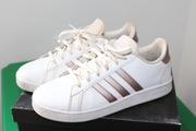 ADIDAS GRAND COURT TRAMPKI DAMSKIE SPORTOWE BIAŁE