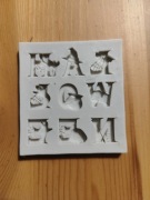 Forma silikonowa masa cukrowa Halloween litery 