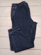 Męskie jeansy granatowe klasyczny krój wygodne na co dzień W32/L32