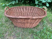 Duży Kosz Wiklinowy z Uchwytem