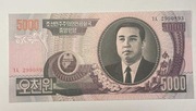 5000 Won Korea Północna (KRLD) - Portret Kim Ir Sena