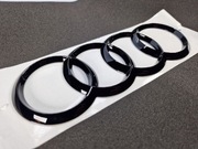 Emblemat Audi Czarny Połysk 183 mm Black Piano