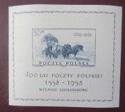 400-lecie Poczty Polskiej  Fi Bl 21 ** PROMOCJA