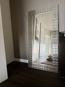 Lustro kryształowe wiszące Bubble 156x78 cm srebrne firmy Kare design