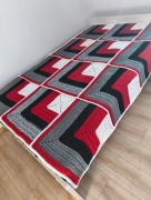 Koc narzuta 3D na szydełku 