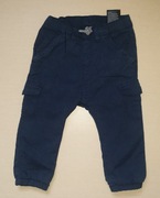 Spodenki Bojówki H&M r. 80-86 granatowe 12-18 m-cy