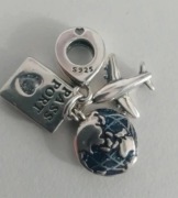 Nowy charms 3 zawieszki w 1 srebro s 925 do bransoletki typu Pandora