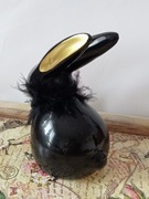 Duży królik wielkanocny,ceramiczny że złotymi uszkami,17 cm