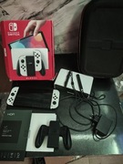 Konsola Nintendo OLED 256gb+1tb+ 60gier +torba jak nowa zestaw