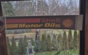 Nowa stara naklejka samochodowa vintage Shell Motor Oil lata 70 retro stick