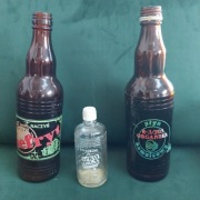 Butelki PRL - płyn Nefryt, Organika, Lakier do włosów