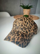 Czapka modna, czekolada/khaki, unisex, z daszkiem, bejsbolówka