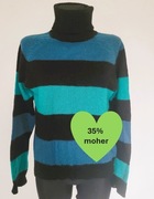 H&M Sweter z golfem z moherem rozmiar L