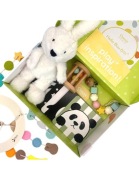 CLASSIC WORLD Pastelowy Zestaw dla Niemowląt pierwsze zabawki od 0-6 mies. 