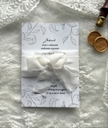 Zaproszenie z szarpaną wstążką