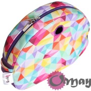 Fioletowy organizer do Obag MOON LIGHT trójkąty 2 kieszenie wkład OMAY