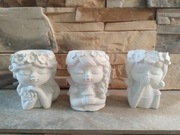 Doniczki z gipsu ceramicznego