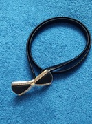 Pasek czarny wąski -spręzynka