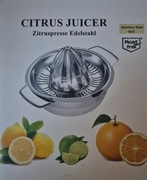 Wyciskacz do cytrusów stalowy srebrny