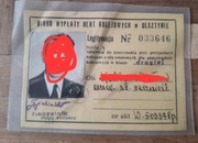 Legitymacja kolejarza PKP