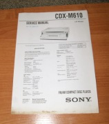 Instrukcja radia SONY Disc Player CDX-M610