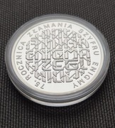 10 zł Enigma Rocznica Złamania szyfru enigmy 2007 r srebrna moneta mennicza