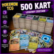 500 kart Pokemon TCG bez energii NM/EX duży zestaw bulk