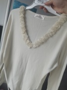 Sweter damski kremowy 