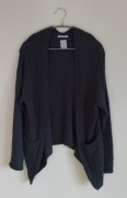 Kardigan sweter ZARA 164 ciemnoszary antracytowy dla dziewczynki elegancki
