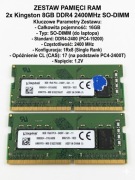 Kingston 16GB RAM (2x8GB) DDR4 2400MHz Laptop SODIMM
