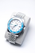 Zegarek Custom Seiko Mod GMT Master White Aqua Diver Submariner