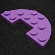 6470187/18646 Lego PLATE HALF CIRCLE 3X6 WITH CUT 2 szt