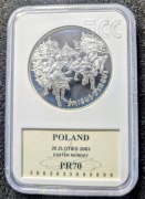Srebrna moneta ŚMIGUS DYNGUS PR70 - 0,84 oz uncji Ag 999. Czytaj opis