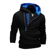 Męska BLUZA ciepła stójka zamek oryginalna M