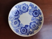 PRL Talerz ozdobny w kwiaty fajans ZP Koło porcelana do zawieszenia