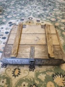 Skrzynia wojskowa drewniana na PRL